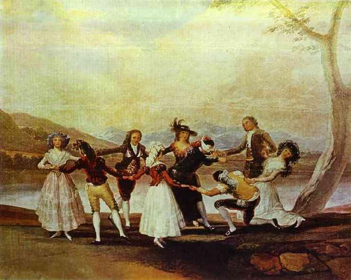 Francisco Jose de Goya Blind's Man Bluff oil painting image